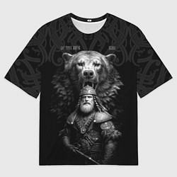 Футболка оверсайз мужская Велес славянский - бог богатырь, цвет: 3D-принт