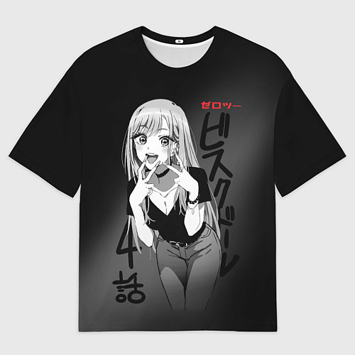 Мужская футболка оверсайз Эта фарфоровая кукла - влюбилась / 3D-принт – фото 1