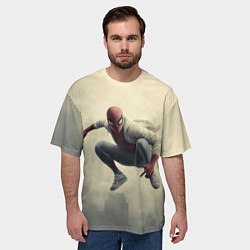 Футболка оверсайз мужская Человек паук в прыжке, цвет: 3D-принт — фото 2