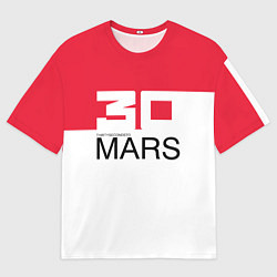 Мужская футболка оверсайз 30 Seconds to Mars poster