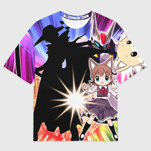 Мужская футболка оверсайз Фанату аниме / 3D-принт – фото 1