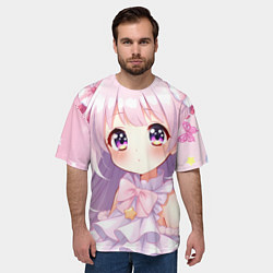 Футболка оверсайз мужская Милые аниме, цвет: 3D-принт — фото 2