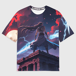 Мужская футболка оверсайз Эпичное аниме
