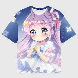 Мужская футболка оверсайз Милое аниме