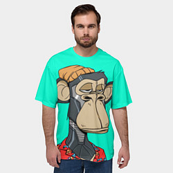 Футболка оверсайз мужская NFT ape steel, цвет: 3D-принт — фото 2