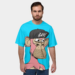 Футболка оверсайз мужская NFT pink ape, цвет: 3D-принт — фото 2