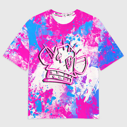 Мужская футболка оверсайз Мартышка Джинкс - Arcane / 3D-принт – фото 1