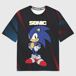 Футболка оверсайз мужская Sonic, цвет: 3D-принт