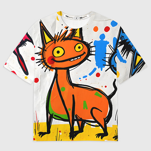 Мужская футболка оверсайз Смешные зверята / 3D-принт – фото 1
