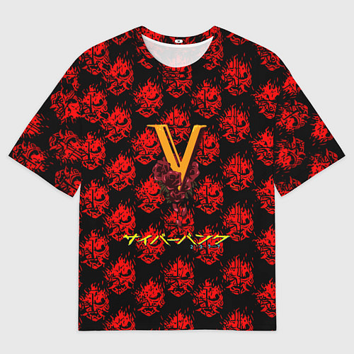 Мужская футболка оверсайз Samurai cyberpunk / 3D-принт – фото 1