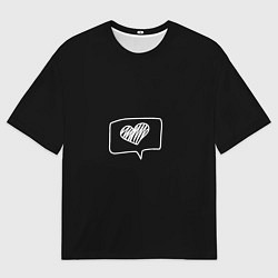 Футболка оверсайз мужская Cердешко, цвет: 3D-принт