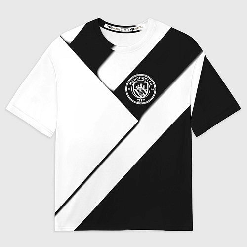Мужская футболка оверсайз Манчестер Юнайтед геометрия / 3D-принт – фото 1