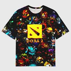 Футболка оверсайз мужская Dota2 персонажи, цвет: 3D-принт