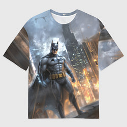 Мужская футболка оверсайз Бэтмен - старый стиль