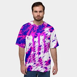 Футболка оверсайз мужская Monster energy краски гранж, цвет: 3D-принт — фото 2