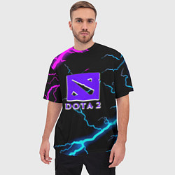 Футболка оверсайз мужская Dota неоновый шторм, цвет: 3D-принт — фото 2