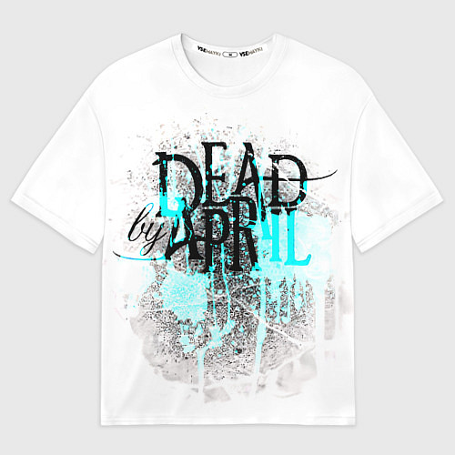 Мужская футболка оверсайз Dead by april краски / 3D-принт – фото 1