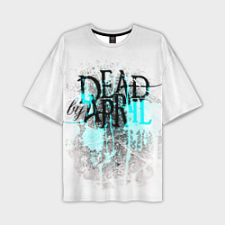 Футболка оверсайз мужская Dead by april краски, цвет: 3D-принт