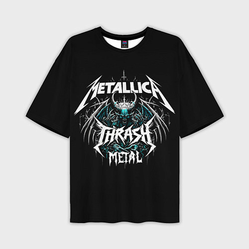 Мужская футболка оверсайз Metallica group - thrash metal style / 3D-принт – фото 1