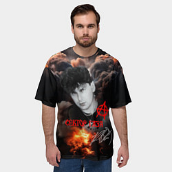Футболка оверсайз мужская Юрий Клинских Сектор газа, цвет: 3D-принт — фото 2