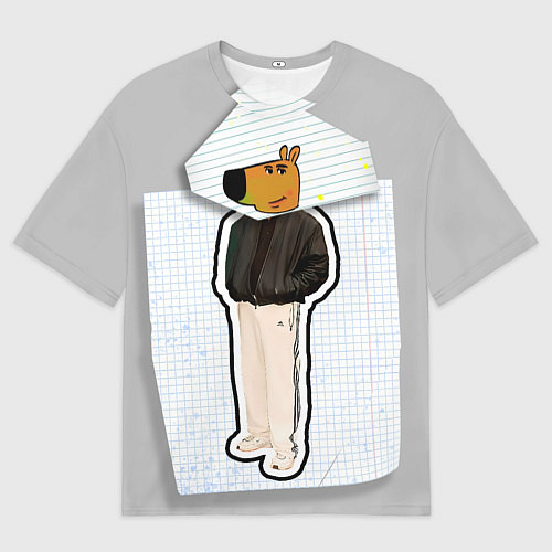 Мужская футболка оверсайз Чиловый парень - свидетель мем / 3D-принт – фото 1