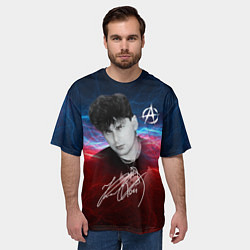 Футболка оверсайз мужская Юрий Клинских автограф, цвет: 3D-принт — фото 2