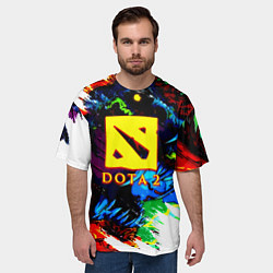 Футболка оверсайз мужская Dota monster, цвет: 3D-принт — фото 2