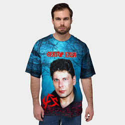 Футболка оверсайз мужская Сектор газа вечерний лес, цвет: 3D-принт — фото 2
