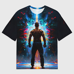 Мужская футболка оверсайз Крав-мага боец