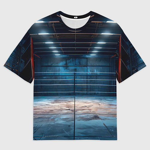 Мужская футболка оверсайз Бойцовский спортзал / 3D-принт – фото 1