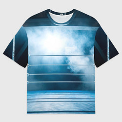 Мужская футболка оверсайз Ринг в тумане