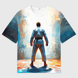 Футболка оверсайз мужская Дзюдоист, цвет: 3D-принт