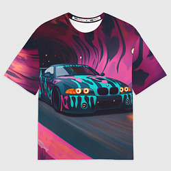 Мужская футболка оверсайз БМВ граффити стиль