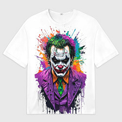 Мужская футболка оверсайз Джокер с галстуком