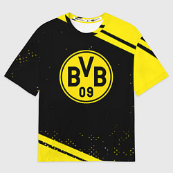 Футболка оверсайз мужская Borussia полосы, цвет: 3D-принт