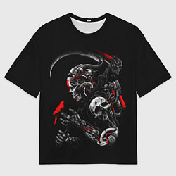 Мужская футболка оверсайз Ронин самурай киборг