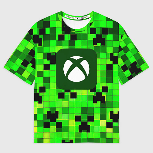 Мужская футболка оверсайз Minecraft xbox / 3D-принт – фото 1