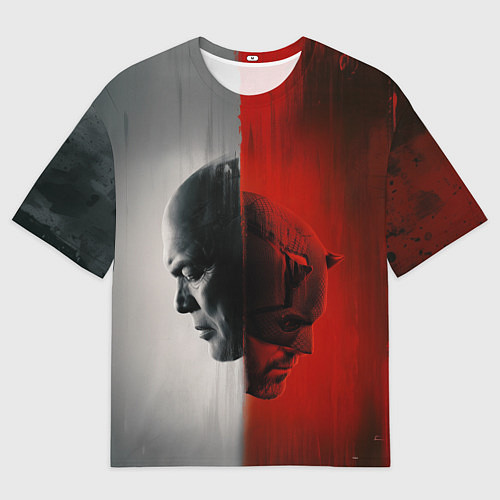 Мужская футболка оверсайз Сорвиголова рожденный заново Мэтт Мёрдок / 3D-принт – фото 1