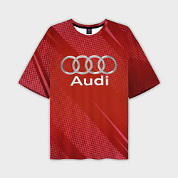 Мужская футболка оверсайз Audi - абстракция