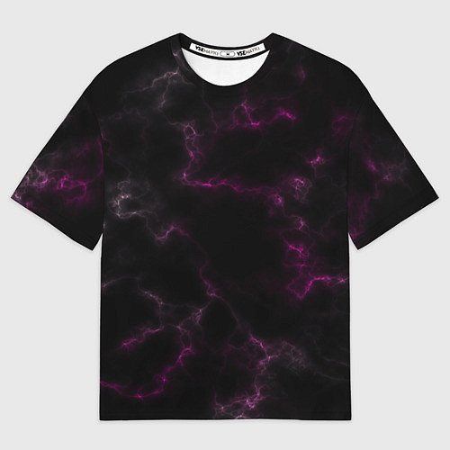 Мужская футболка оверсайз Black pink / 3D-принт – фото 1