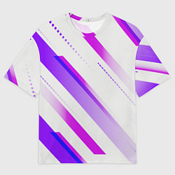 Футболка оверсайз мужская Color white pink, цвет: 3D-принт