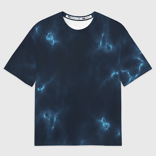 Мужская футболка оверсайз The color is blue / 3D-принт – фото 1