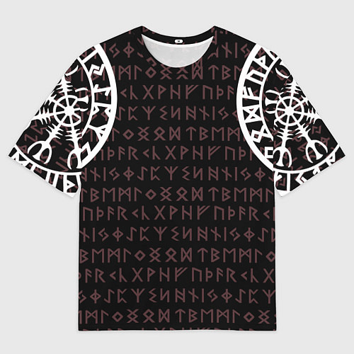 Мужская футболка оверсайз Руны викингов / 3D-принт – фото 1