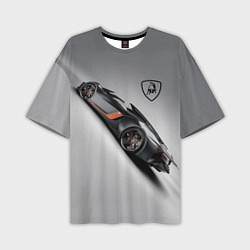 Мужская футболка оверсайз Lamborghini - racing car