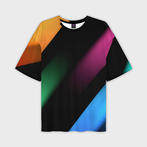 Мужская футболка оверсайз Multicoloured / 3D-принт – фото 1