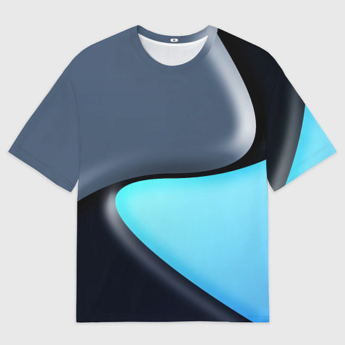 Мужская футболка оверсайз Разноцветный / 3D-принт – фото 1