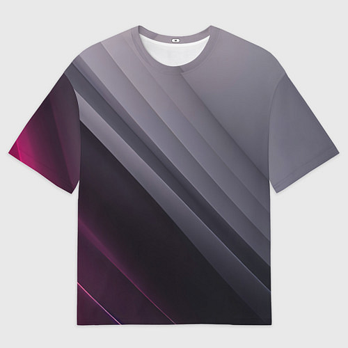 Мужская футболка оверсайз Color black grey / 3D-принт – фото 1