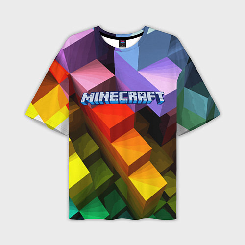 Мужская футболка оверсайз Minecraft - pattern / 3D-принт – фото 1