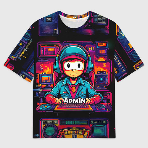 Мужская футболка оверсайз Игровой админ / 3D-принт – фото 1