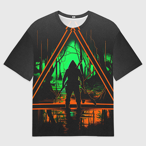 Мужская футболка оверсайз Выживание в лесу / 3D-принт – фото 1